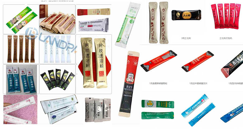 8列粉末包裝機(jī)包裝樣品